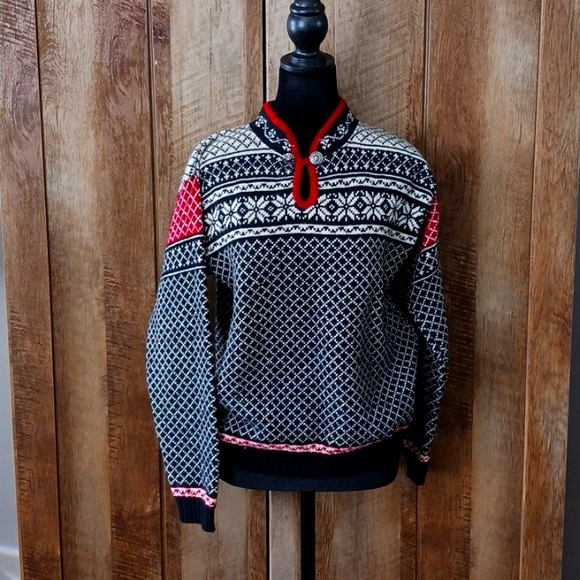 Sweaters - Vintage ALPS 90% Wool Nordic Sweater